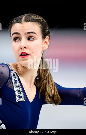 EMA DOBOSZOVA (SVK), durante il Women Short Program, al Campionato Mondiale di Pattinaggio ISU 2023, alla Saitama Super Arena, il 22 marzo 2023 a Saitama, Giappone. Credit: Raniero Corbelletti/AFLO/Alamy Live News Foto Stock