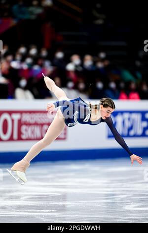 EMA DOBOSZOVA (SVK), durante il Women Short Program, al Campionato Mondiale di Pattinaggio ISU 2023, alla Saitama Super Arena, il 22 marzo 2023 a Saitama, Giappone. Credit: Raniero Corbelletti/AFLO/Alamy Live News Foto Stock