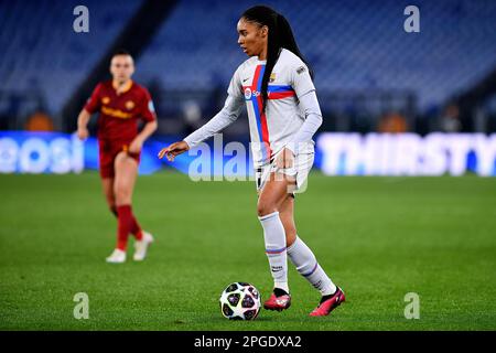 Roma, Italia. 21st Mar, 2023. Salma Paralluelo del FC Barcelona durante la partita della UEFA Women's Champions League tra AS Roma e il FC Barcelona allo Stadio Olimpico il 21 marzo 2023 a Roma. (Credit Image: © Gennaro Masi/Pacific Press via ZUMA Press Wire) SOLO PER USO EDITORIALE! Non per USO commerciale! Foto Stock