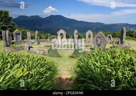 Hogsback, Sudafrica - 18 gennaio 2023: Installazione artistica di Diana Graham a Hogsback in Sudafrica Foto Stock