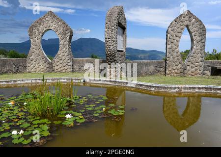 Installazione artistica di Diana Graham a Hogsback in Sud Africa Foto Stock