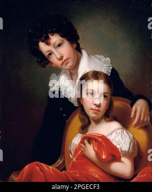 Michael Angelo e Emma Clara Peale Rembrandt Peale ca. 1826 Foto Stock