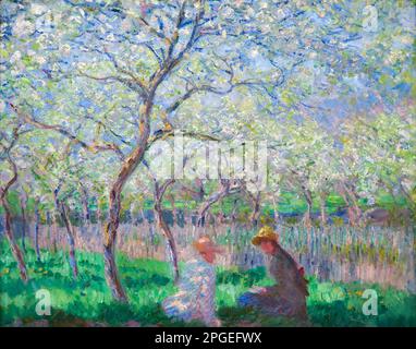 Primavera, Claude Monet, 1886, Fitzwilliam Museum, Cambridge, Inghilterra, Regno Unito, Foto Stock