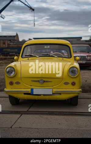 trabant 500 cult auto da est, ex ddr Foto Stock