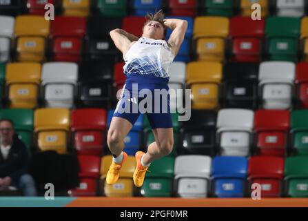 THIBAUT COLLET di Francia Pole Vault Men Qualifiche durante i Campionati europei di Atletica Indoor 2023 il 4 2023 marzo presso l'Atakoy Arena di Istanbul, Turchia - Foto Laurent Lairys / DPPI Foto Stock