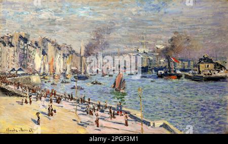 Il porto di le Havre di Claude Monet (1840-1926), olio su tela, 1874 Foto Stock