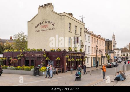 Londra, Greenwich, Regno Unito - 05 aprile 2018: Edifici storici di Greenwich. Il Royal Borough di Greenwich fa parte di Londra. Foto Stock