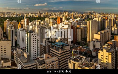 Città Scape, San Paolo. Brasile Foto Stock