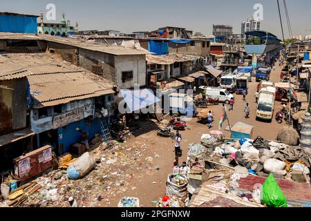 Area di Dharavi, Mumbai, India Foto Stock