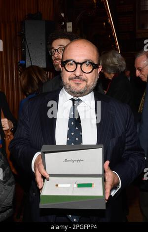 Roma, Italia. 22nd Mar, 2023. Roma : Ministero della Cultura . Omaggio a Giancarlo Giannini. Nella foto: Gennaro Sangiuliano Credit: Independent Photo Agency/Alamy Live News Foto Stock