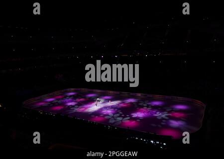 Saitama, Giappone. 22nd Mar, 2023. General view Figure Skating : ISU World Figure Skating Championships 2023 cerimonia di apertura alla Saitama Super Arena di Saitama, Giappone . Credit: Yohei Osada/AFLO SPORT/Alamy Live News Foto Stock