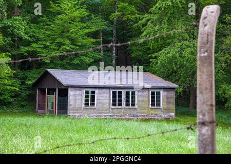 Campo di concentramento Halberstadt Langestein Zwieberge Harz Mountains Foto Stock