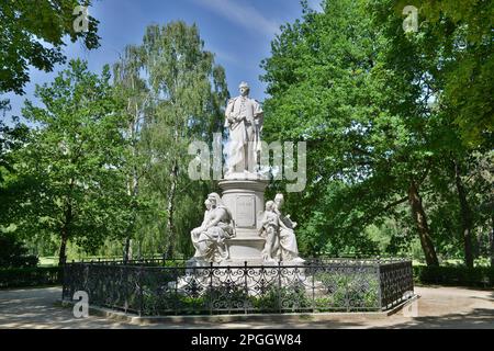 Monumento, Johann Wolfgang von Goethe, Tiergarten, Mitte, Berlino, Germania Foto Stock