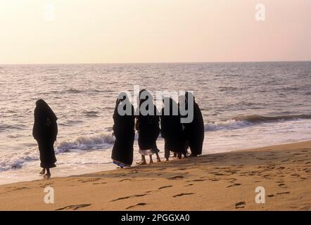 Spiaggia di Ullal vicino a Mangaluru o Mangalore, Karnataka, India, Asia Foto Stock