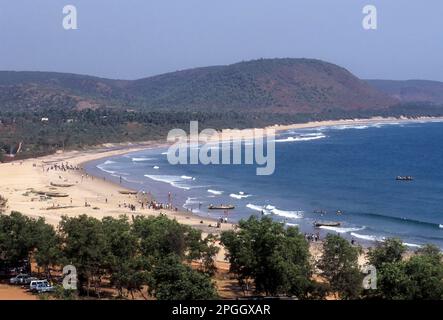 Rushikonda spiaggia a Visakhapatnam o Vizag, Andhra Pradesh, India, Asia Foto Stock