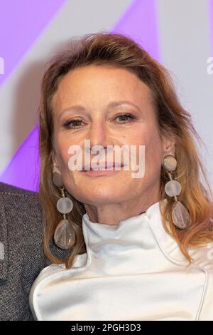 Lille, Francia. 22nd Mar, 2023. Astrid whettnall partecipa alla serie Mania Festival red carpet il 22 marzo 2023 a Lille, Francia. Foto di Sebastien Courdji/ABACAPRESS.COM Credit: Abaca Press/Alamy Live News Foto Stock