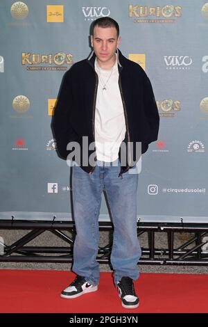 Roma, Italia. 22nd Mar, 2023. Fasma partecipa al tappeto rosso dello spettacolo del Cirque du Soleil 'Gabinetto di curiosità Kurios' al teatro tenda in via Tor di Quinto. Credit: SOPA Images Limited/Alamy Live News Foto Stock