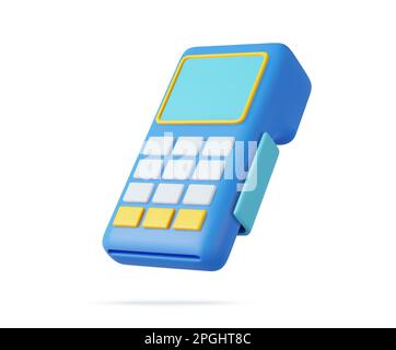 3D terminale di pagamento Illustrazione Vettoriale