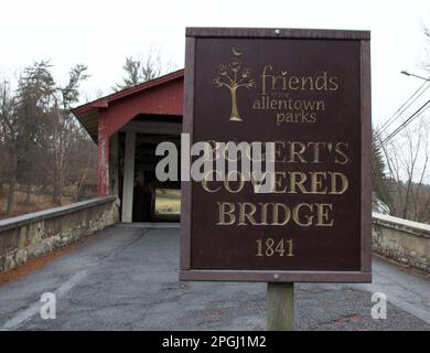 Ponti coperti della storica Lehigh Valley Foto Stock