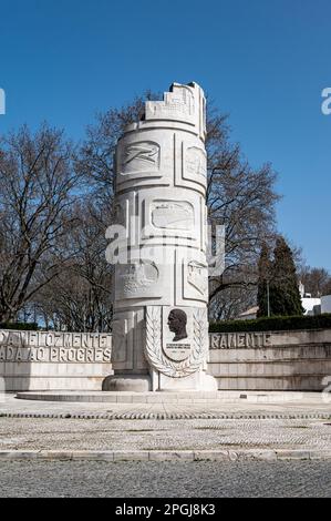 Duarte Pacheco Monument a Loule Portugal Foto Stock