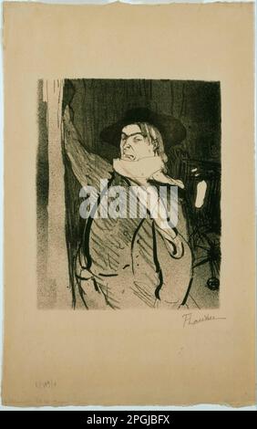 Aristide Bruant circa 1893 di Henri de Toulouse-Lautrec Foto Stock