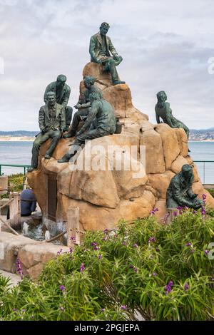 Wharf statue a Monterey, California Foto Stock