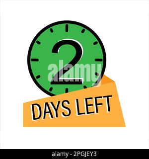 Giorno rimasto conto alla rovescia Foto Stock