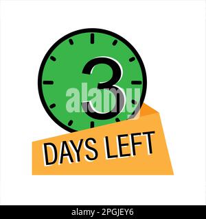 Giorno rimasto conto alla rovescia Foto Stock