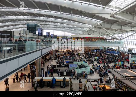 WH Smith, Terminal 5, aeroporto di Heathrow, Londra, UkWh Smith, Terminal 5, aeroporto di Heathrow, Londra, Regno Unito Foto Stock