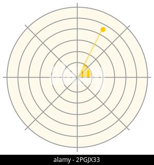 Il sistema di coordinate polare Foto Stock