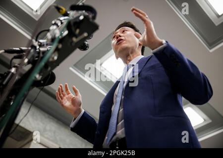 Washington, Stati Uniti. 23rd Mar, 2023. 20 marzo 2023 a Washington, DC (Foto di Samuel Corum/Sipa USA) Credit: Sipa USA/Alamy Live News Foto Stock