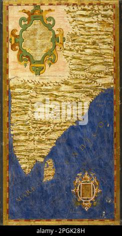 Subcontinente indiano e isola di Sri Lanka 1575 di Egnazio Danti Foto Stock