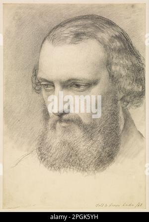 Ritratto: Head Study of Daniel Casey (Three-Quarter View) 1848 di Ford Madox Brown Foto Stock