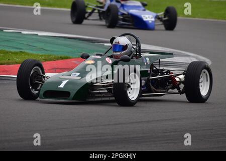 Jordan Harrison, Lola T540E, HSCC Classic Formula Ford Championship con Historic Formula 3 Championship, il Classic Formula Ford Championship portio Foto Stock