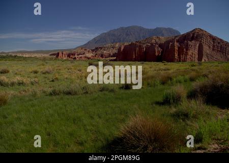 Los Castillos a Quebrada De Las Conchas, Argentina Foto Stock