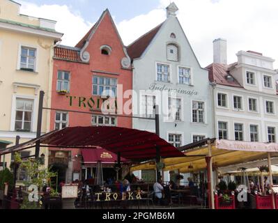 Il quartiere della città vecchia, Tallin, Estonia Foto Stock