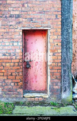 Porta del magazzino della banchina di Liverpool Foto Stock