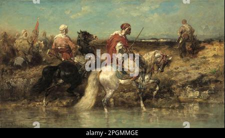 Schreyer Adolf - Horsemen arabo 6 - Scuola tedesca - 19th e inizio 20th ° secolo - Schreyer Adolf - Horsemen arabo 6 - Scuola tedesca - 19th e inizio 20th ° secolo Foto Stock