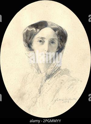 Winterhalter Franz Xavier - Granduchessa Olga Nikolaievna 1 - Scuola di Tedesco - 19th ° secolo - Winterhalter Franz Xavier - Granduchessa Olga Nikolaievna 1 - Scuola di Tedesco - 19th ° secolo Foto Stock
