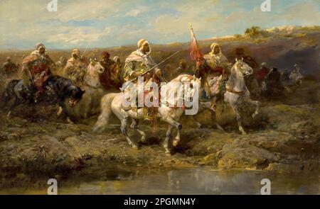 Schreyer Adolf - Horsemen arabo 7 - Scuola tedesca - 19th e inizio 20th ° secolo - Schreyer Adolf - Horsemen arabo 7 - Scuola tedesca - 19th e inizio 20th ° secolo Foto Stock