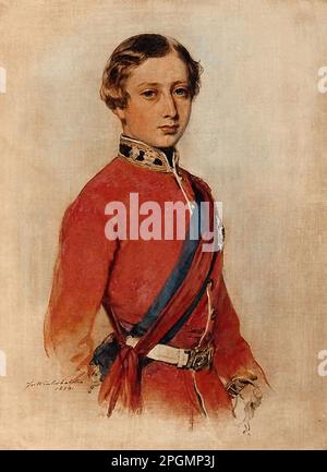 Winterhalter Franz Xavier - Albert Edward Prince of Wales 2 - Scuola tedesca - 19th ° secolo - Winterhalter Franz Xavier - Albert Edward Prince of Wales 2 - Scuola tedesca - 19th ° secolo Foto Stock