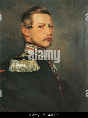 Winterhalter Franz Xavier - Principe ereditario Friedrich Wilhelm di Prussia - Scuola tedesca - 19th° secolo - Winterhalter Franz Xavier - Kronprinz Friedrich Wilhelm von Preussen - Scuola tedesca - 19th° secolo Foto Stock