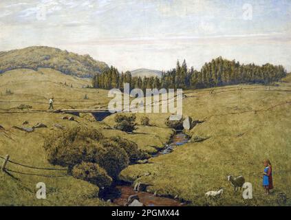 Thoma Hans - Paesaggio della Foresta Nera - Scuola tedesca - 19th e inizio 20th secolo - Thoma Hans - Paesaggio della Foresta Nera - Scuola tedesca - 19th e inizio 20th secolo Foto Stock