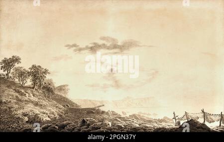 Friedrich Caspar David - Blick auf Kap Arkona RÃ¼gen - Scuola di tedesco - 19th e inizio 20th ° secolo - Friedrich Caspar David - Blick Auf Kap Arkona RÃ¼gen - Scuola di tedesco - 19th e inizio 20th ° secolo Foto Stock