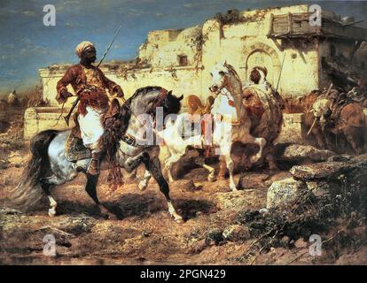 Schreyer Adolf - Horsemen arabo 5 - Scuola tedesca - 19th e inizio 20th ° secolo - Schreyer Adolf - Horsemen arabo 5 - Scuola tedesca - 19th e inizio 20th ° secolo Foto Stock