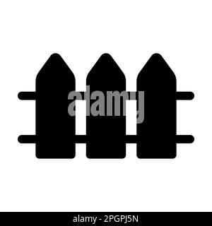 Vettore icona fence per grafica, logo, sito Web, social media, app mobile, Illustrazione dell'interfaccia utente Illustrazione Vettoriale