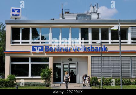 Berliner Volksbank, Schlossstrasse, Steglitz, Berlino, Germania Foto Stock