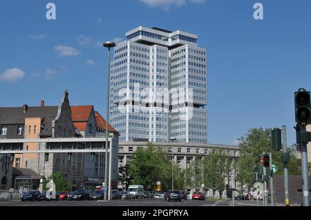 Edificio alto, assicurazione pensioni tedesca, Hohenzollerndamm, Wilmersdorf, Berlino, Germania Foto Stock