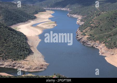 Rio Tajo in Monfrague NP, Estremadura Foto Stock