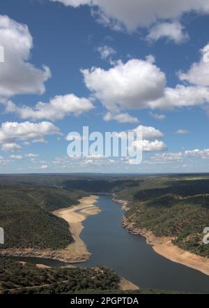 Rio Tajo in Monfrague NP, Estremadura Foto Stock